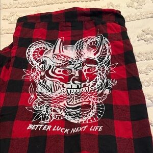 Red and Black Plaid Flannel